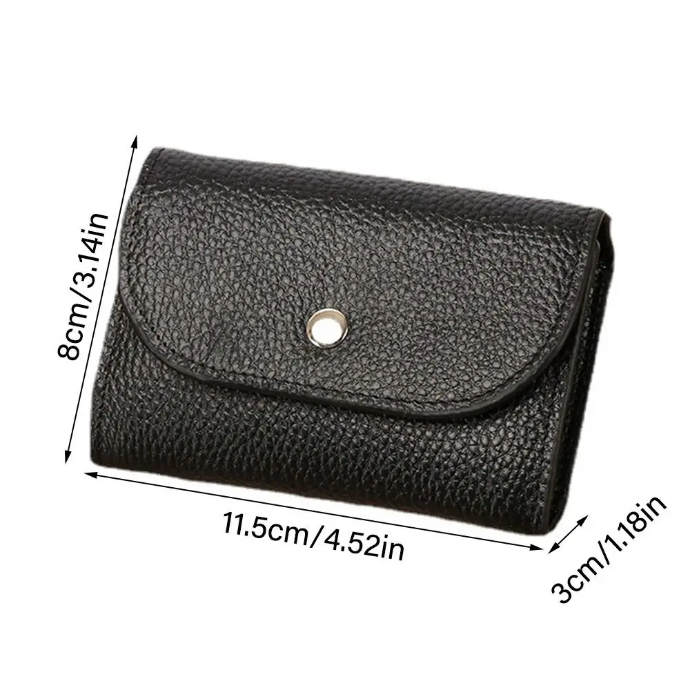 PU Leather Mini Wallet Simple Money Storage Card Holders Card Case Small Large Capacity Credit Card Bags Women Ladies Man