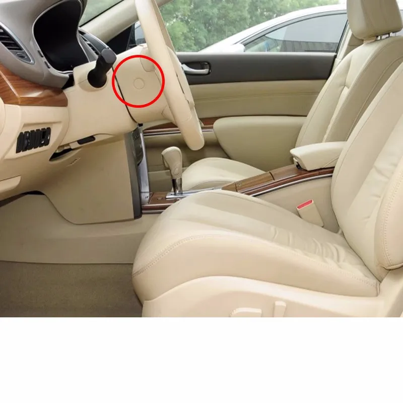 For NISSAN TIIDA LIVINA GENISS ALTIMA SYLPHY QASHQAI X-TRAIL Steering Wheel Screw Cover  Beige Black Cover