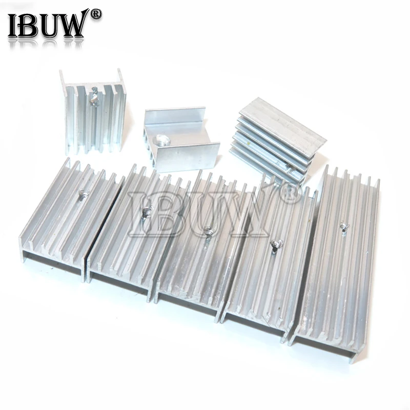 10PCS 15*10*16/20/22/25/30/35/40/50 Transistor Aluminium Kühlkörper Kühler Für Transistoren TO-220 TO220