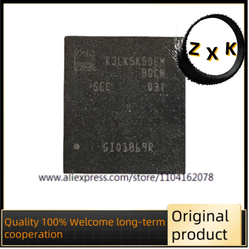 K3LK5K50EM-BGCN 16GB 496 bolas IC LPDDR5 5500Mbps RAM granular en funcionamiento