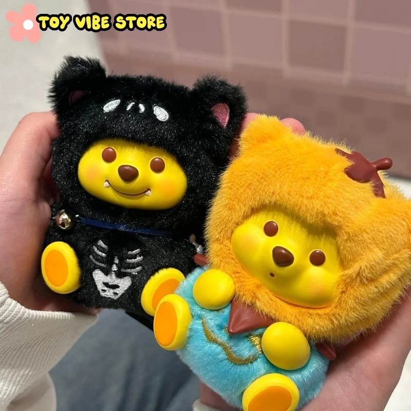 

Новый Дисней Винни Пух Хэллоуин Жуткая Ночь Серия Флокированная Слепая Коробка Тыква Замечательная Ночь Коллекция Модель Хэллоуина