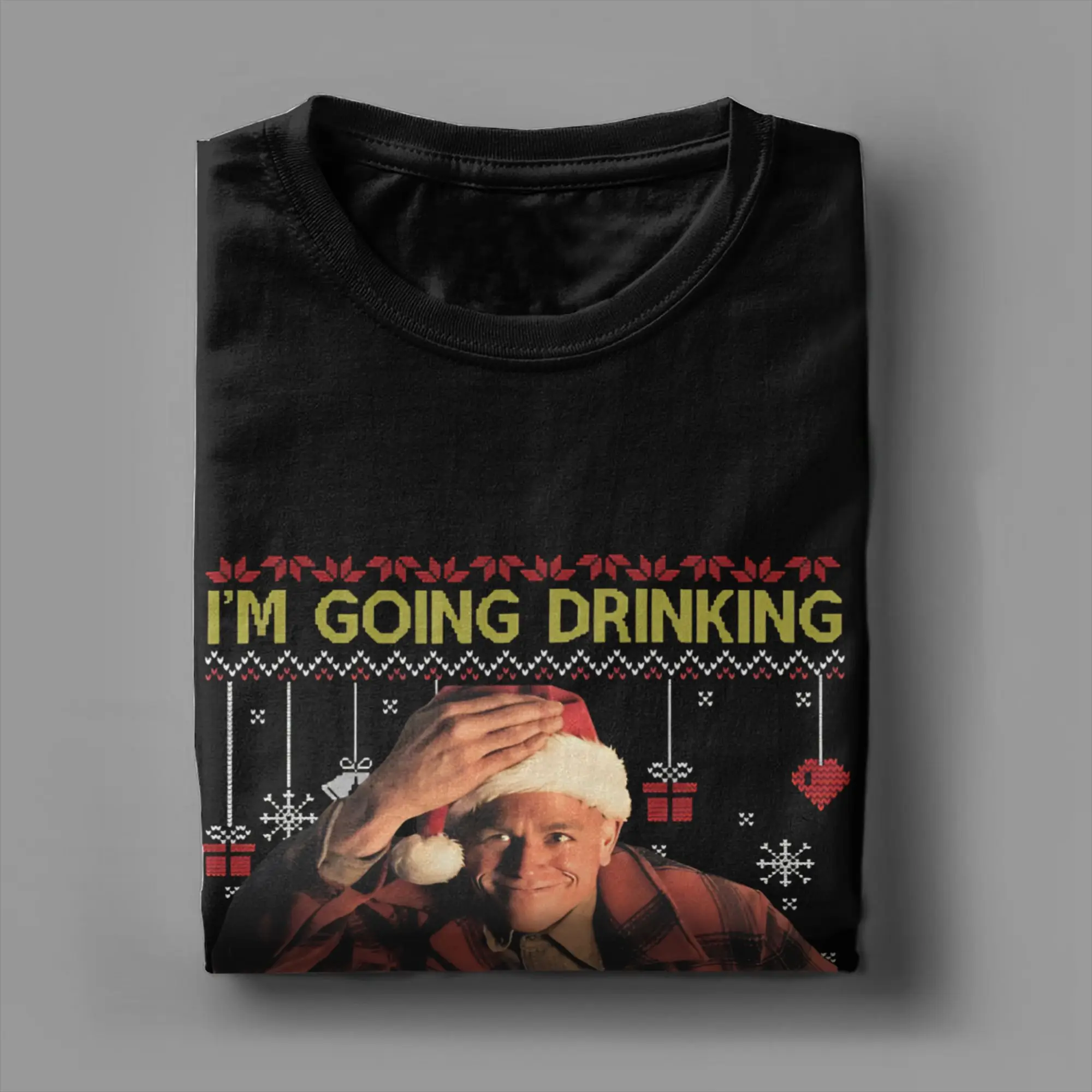 تشارلي هونام إد جين سأذهب للشرب نعم أنا عيد الميلاد تي شيرت الصيف Y2K تي شيرت 100% القطن محب تي شيرت للكبار #4