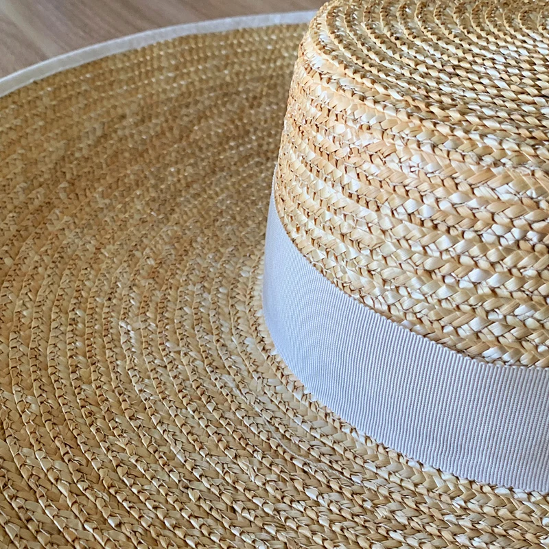 2022 New Bow Wide Brim Beach Hats For Women Fashion Straw Boater Woven Fedora Sun Hats Summer Holiday Panama Sun Hat Derby Hat