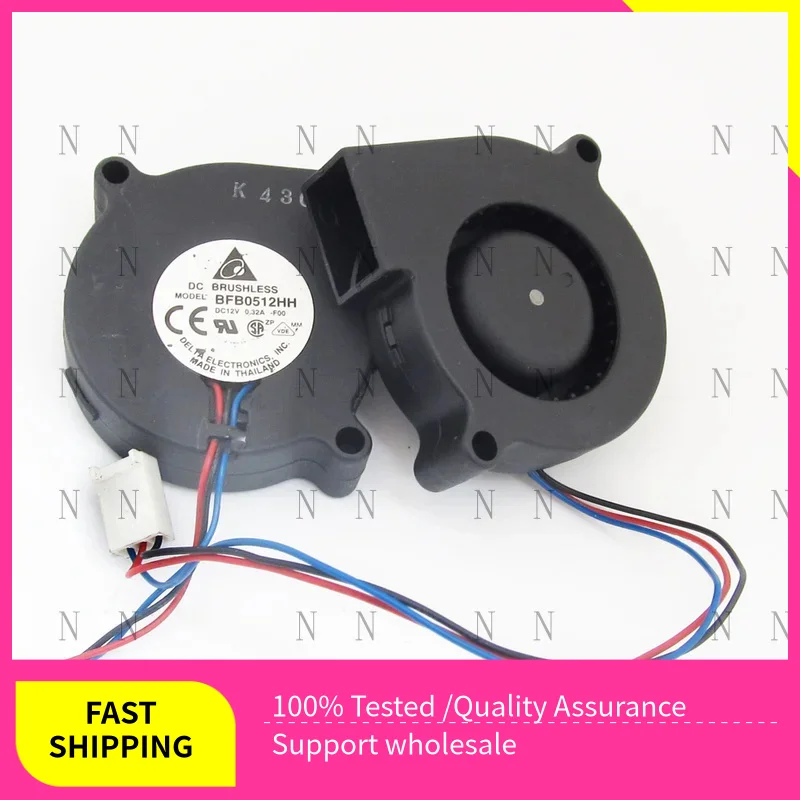 

YJJ 10 шт. для Delta BFB0512HH-F00 50x50x15 мм 5015 DC 12 В 0,31 А вентилятор с шарикоподшипником