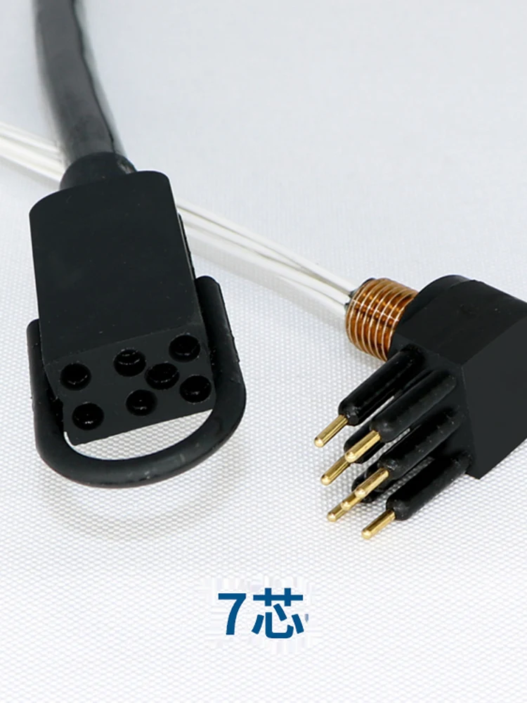 ADCP Flat Square Head 7-Pin/8-Pin Waterproof Connectors Custom Waterproof Male/Female Connectors for Flow Meter Adapters