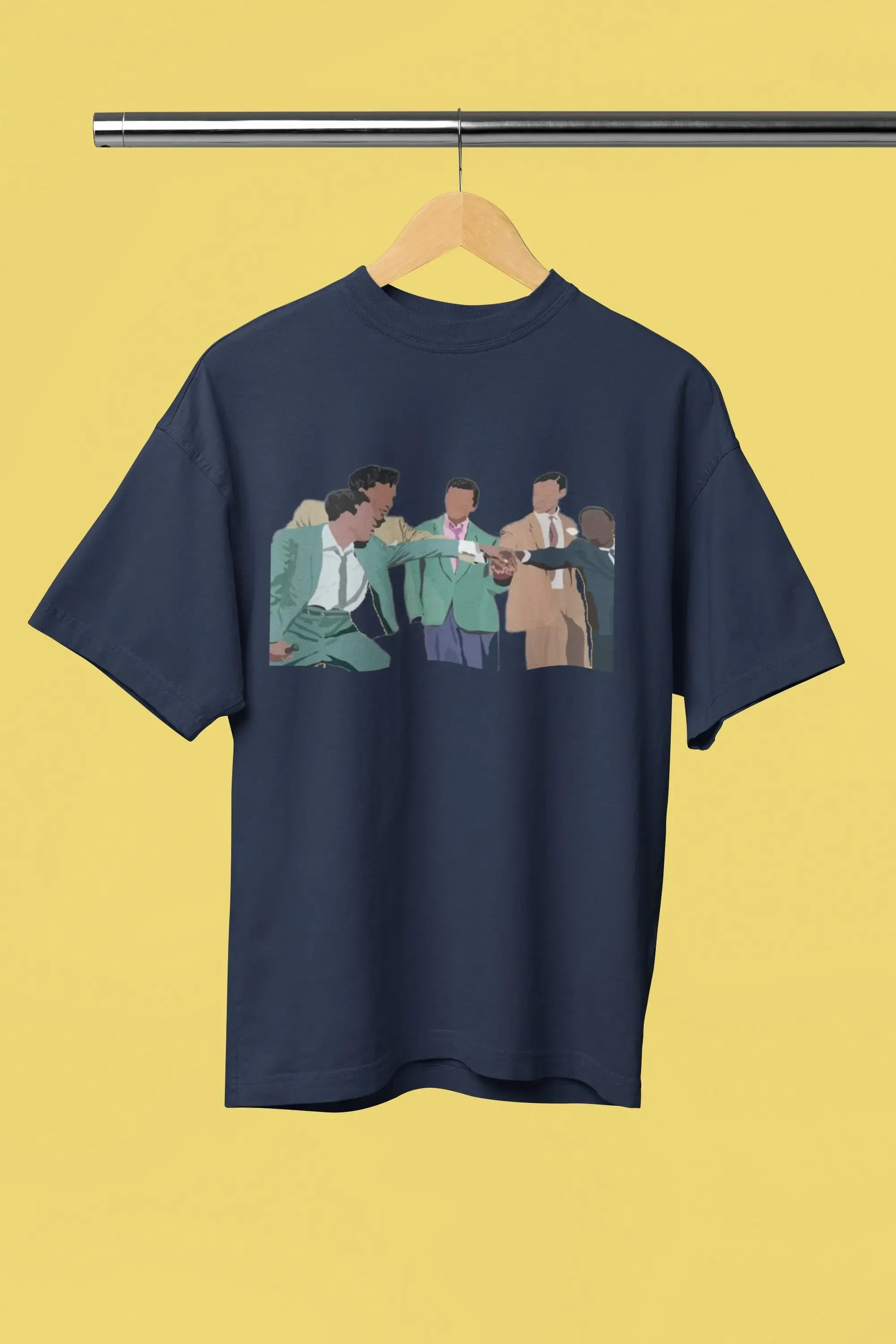 Five Heartbeats 5 Forever Graphic Tee Cartoon Classic Film Soulful Music Band Tribute Iconic Moment Shirt Vintage Design