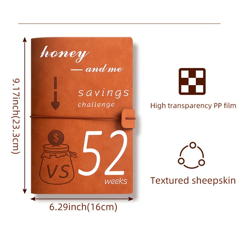 Hot TTKK 52Weeks Budget Binder Planner Cash Envelopes For Couple's Challenge To Save Money Cash Deposit Organizer Imitation