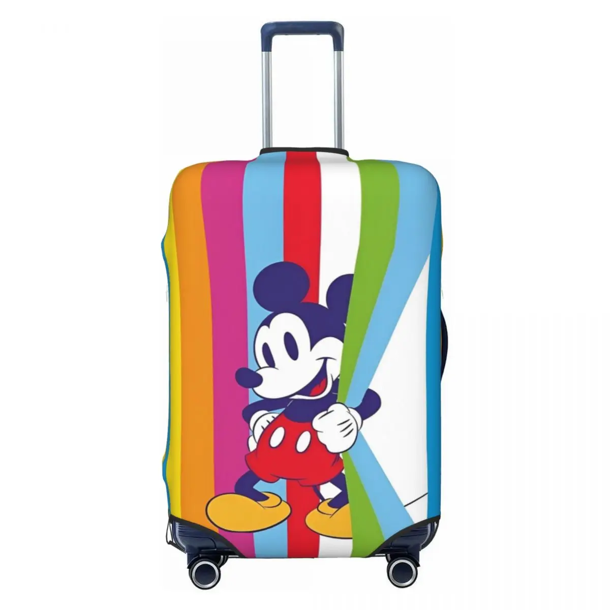 Funny Mickey Mouse Suitcase Cover Vacation Travel Elastic Luggage Supplies Protection