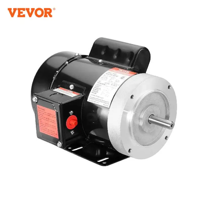 VEVOR Electric Motor 1725rpm 115V/230V Air Compressor Motor Single Phase 5/8