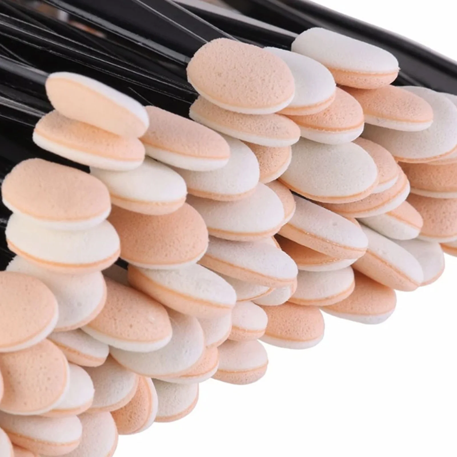 

50 pcs Dual Sided Latex Eyeshadow Sponge Disposable Makeup Tools For Travel Wedding Party Use