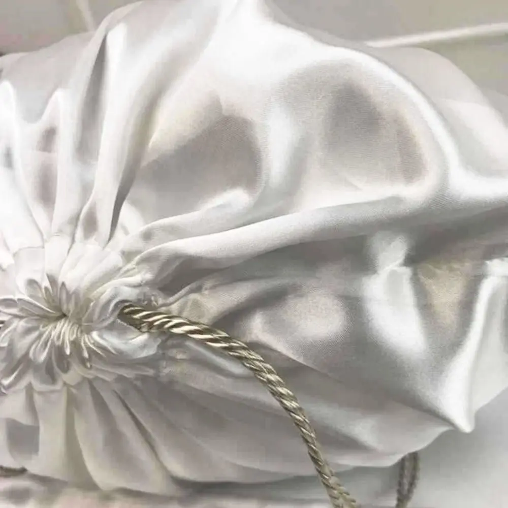 Reusable Silky Satin Dust Bags Handbag Shoes Clothing Storage Drawstring Bag Large Capacity Shoes Boots Dustproof Bags