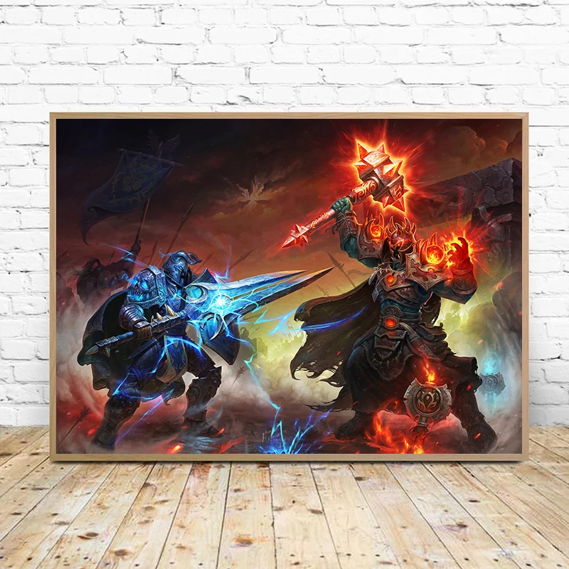 Classic Video Game World of Warcraft Posters and Prints Canvas Painting Wall Art HD Pictures for Bedroom Home Decor Gaming Gifts