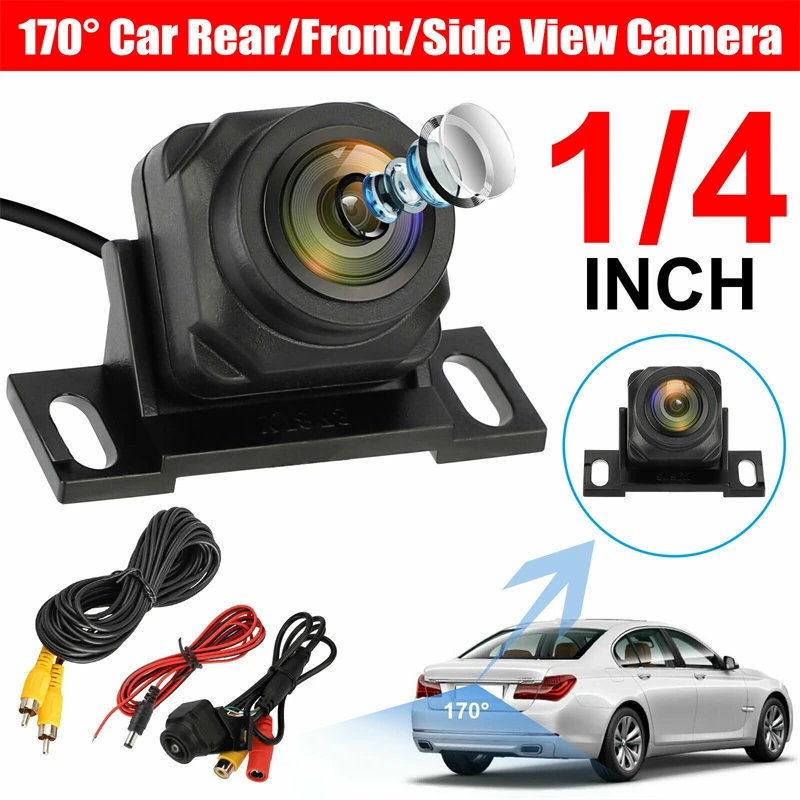 

AHD/CVBS Fisheye Lens Car Rear Side Front View Camera 170° Wide Angle Reversing Backup Camera Night Vision Waterproof Universal