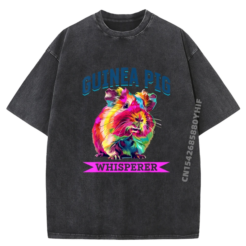 

Slogan T-shirts Women Funny Guinea Pig Pet Rodent Animal Male Tops & Tees Normal Printed Tshirts Soft Washed Shirt