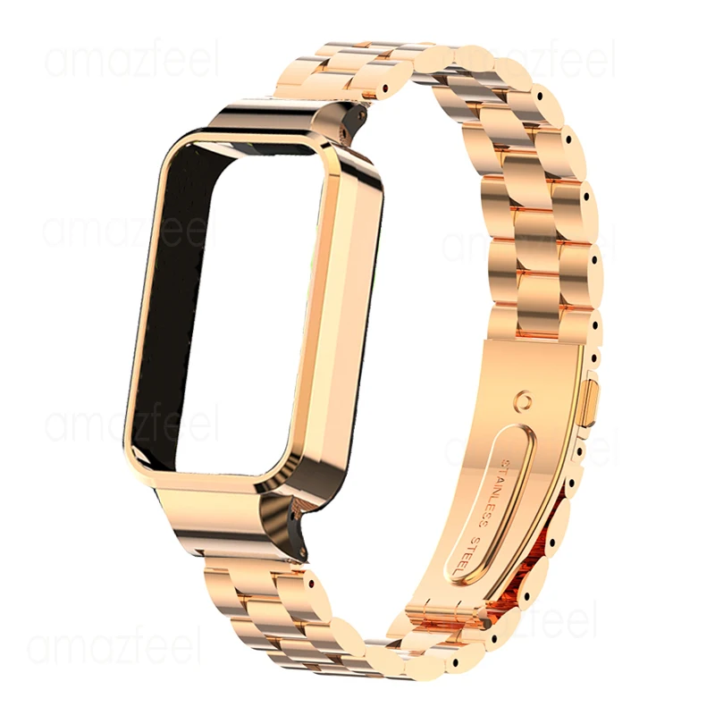 สําหรับ Redmi Smart Band 3 สแตนเลสสตีลสําหรับ Xiaomi Smart Band 9Active สายคล้องโลหะสําหรับ redmi band 3 ฝาครอบ