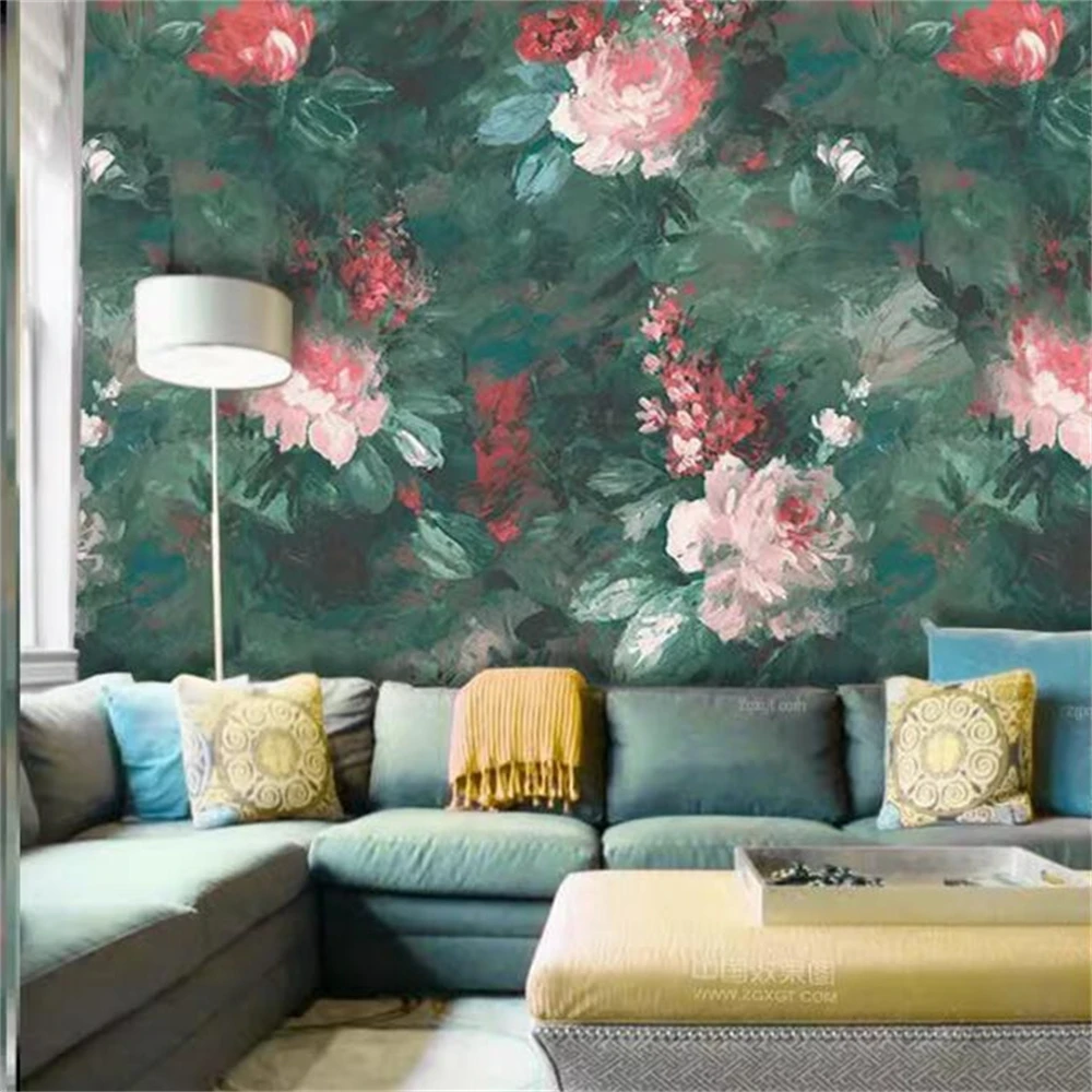 beibehang  3D three-dimensional wallpaper wallpaper modern minimalist living room TV backdrop roses papel de parede para quarto