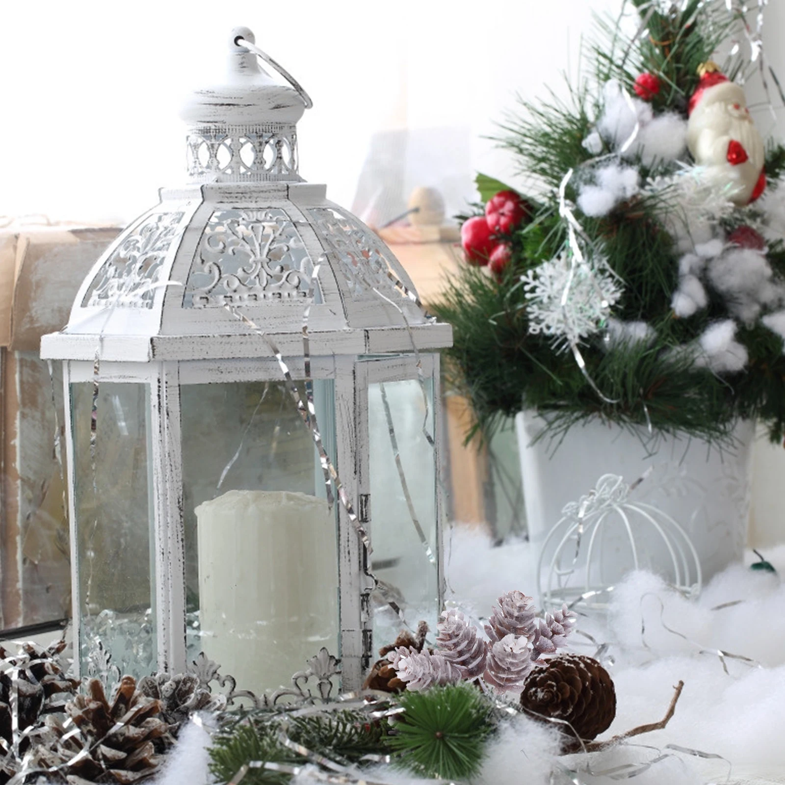 

3 Pcs Artificial Bouquet Decorative Christmas Branches Wreath Decorations Pine Garlands Leaf Flowers
