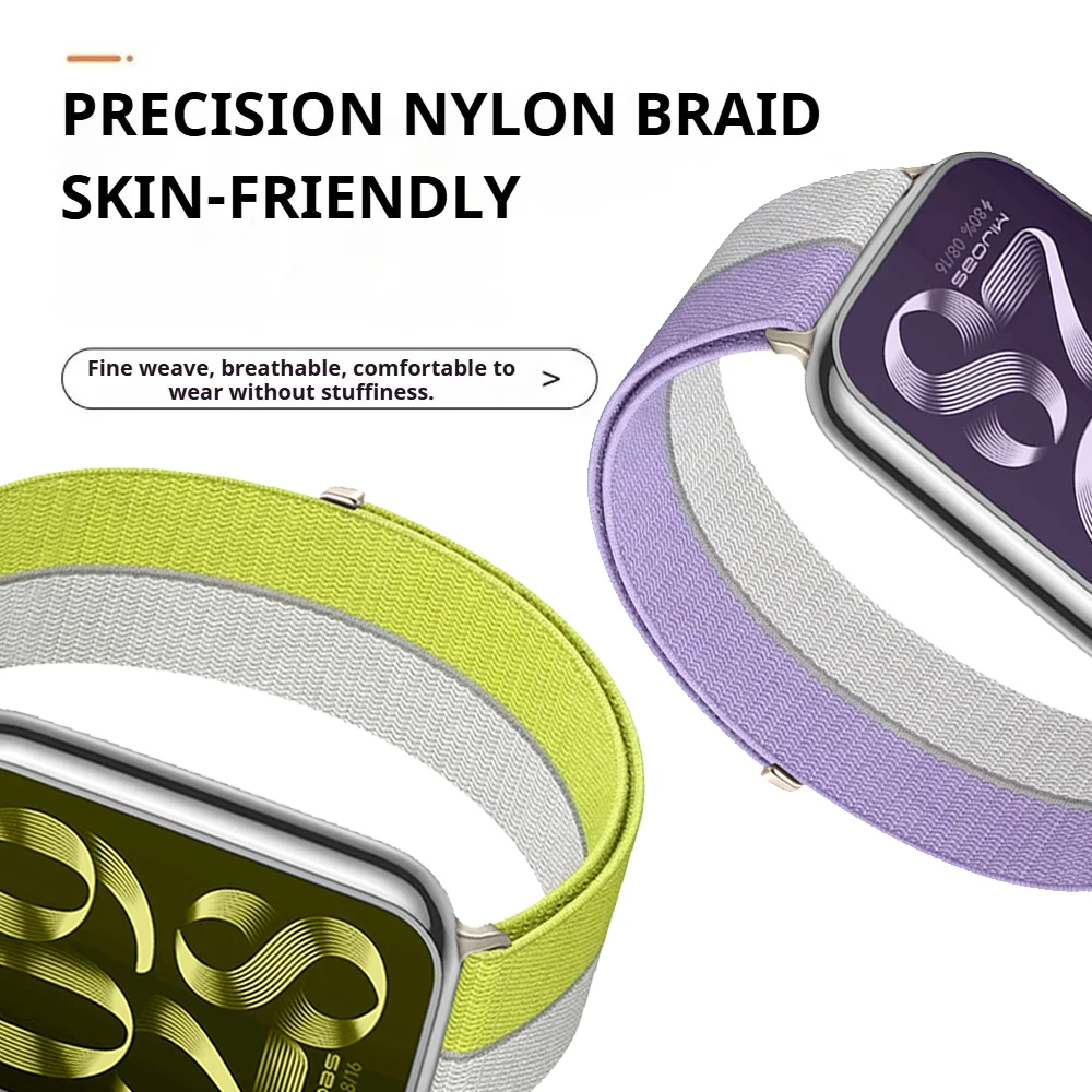 Nylon Loop Strap for Redmi Watch 6 Active/Lite 6/5/4 Quick drying Breathable Bracelet for Xiaomi MiBand 10 Pro 9/8 Pro Accessory