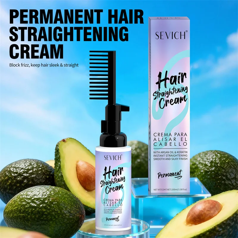 

SEVICH Keratin Hair Straightening Cream Nourishes Softens Repair Frizz Dry Damaged Hair Mask Hair Care Cream Hair Salon Product