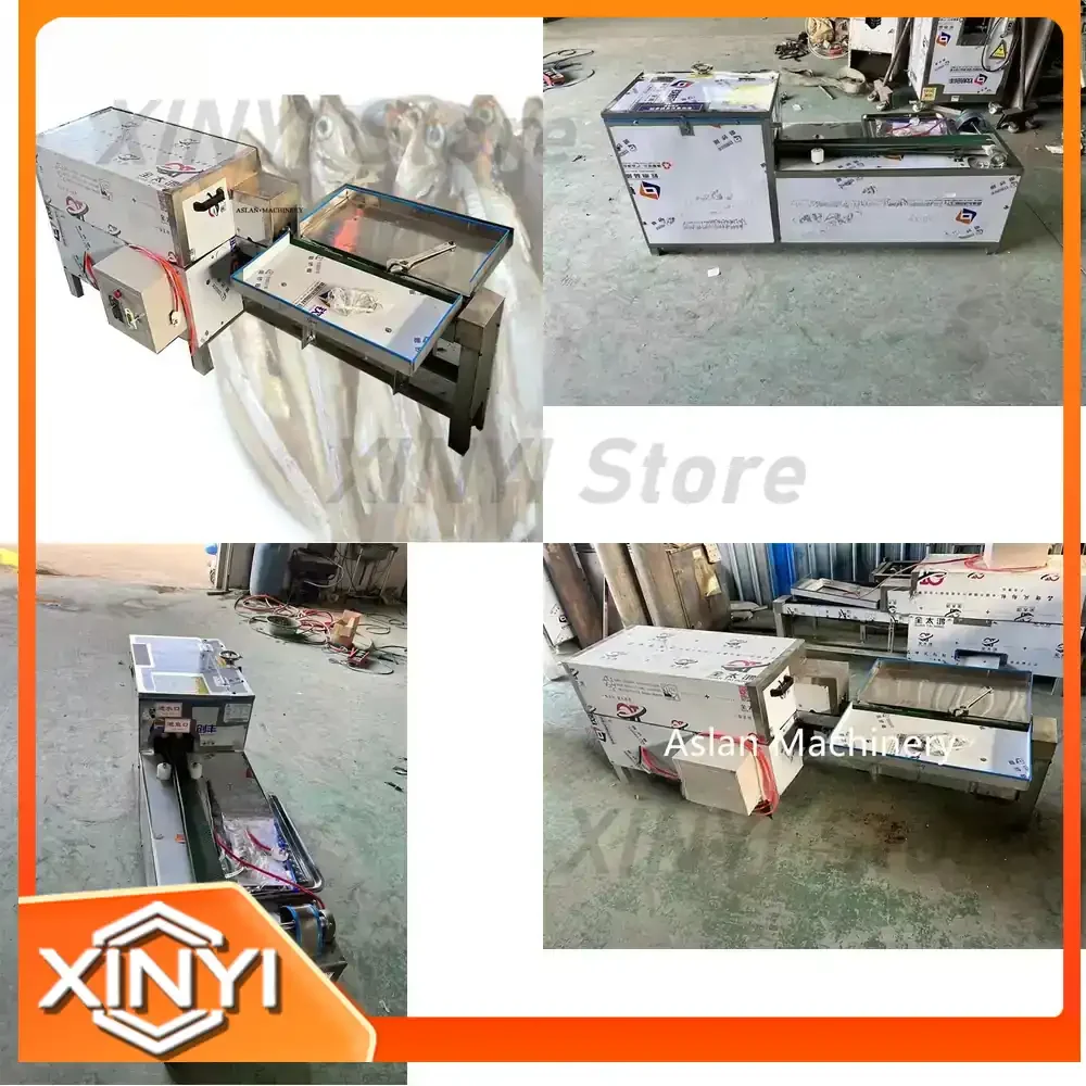 Automatic Small Anchovy Gutting Machine for Fish Processing Equipment Trout Gutting Machine Mosquito Fish Gutting Machine for