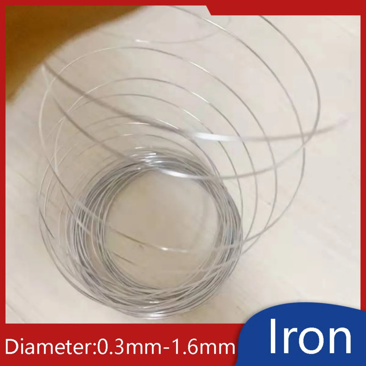 Exposed Iron Wire Ultrafine 0.3mm-1.6mm Diameter Solid Steel Wires for Climbing plants, Trellis, Sculpting, Floral, Shaping