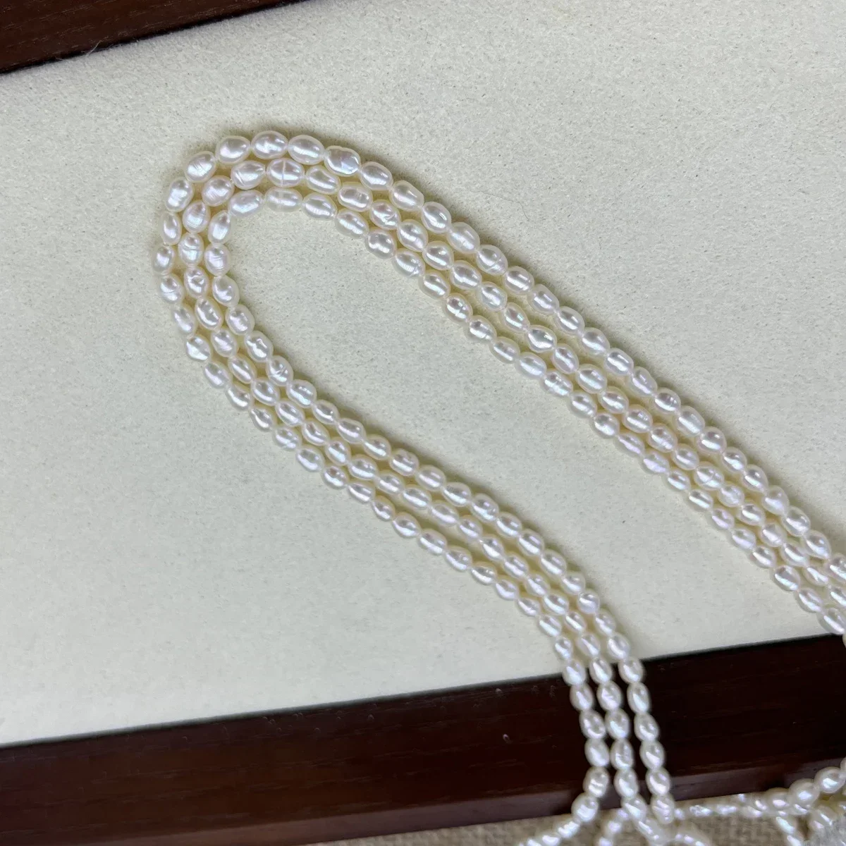 

3-4mm AA Natural Freshwater Rice White Pearl Isolation Loose Beads Jewelry Make DIY Necklace Bracelet Accessories Wedding Gift