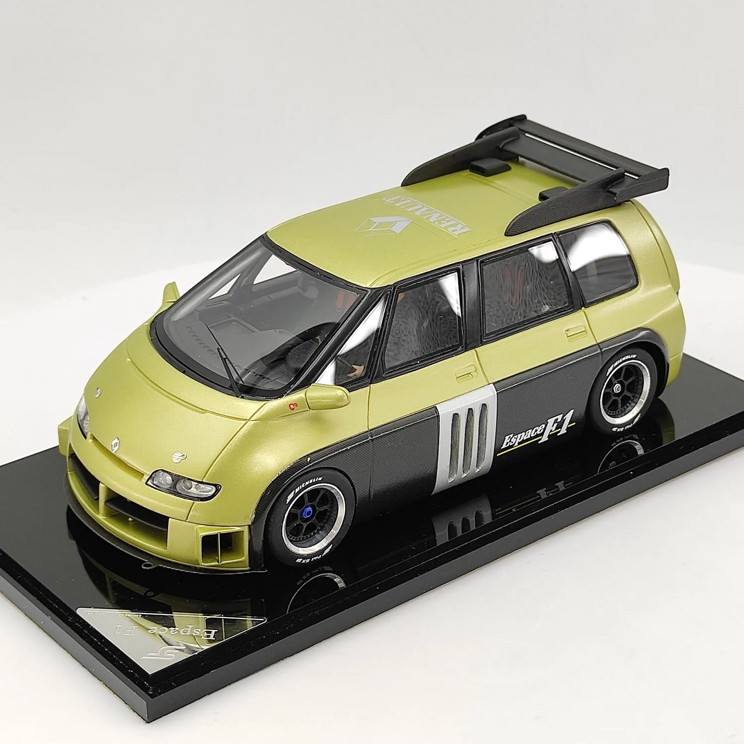 SJF 1/32 échelle Renault Espace F1 SJF modèle 1995 modèle de voiture en résine jouet à collectionner cadeau Souvenir affichage ornement