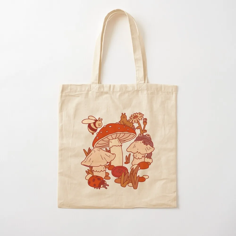 

Mushrooms & Tiny Friends Tote Bag Shopping bags bags for women bags woman 2025 eco pack Canvas Tote Bag