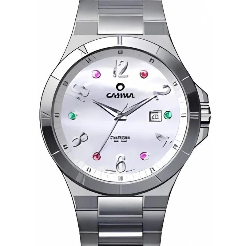 CASIMA Часы для пар Кварцевые наручные часы простой модный хронограф водонепроницаемый светящийся, модель CR-5109 (мужской)/CR-5104 (женский)-983