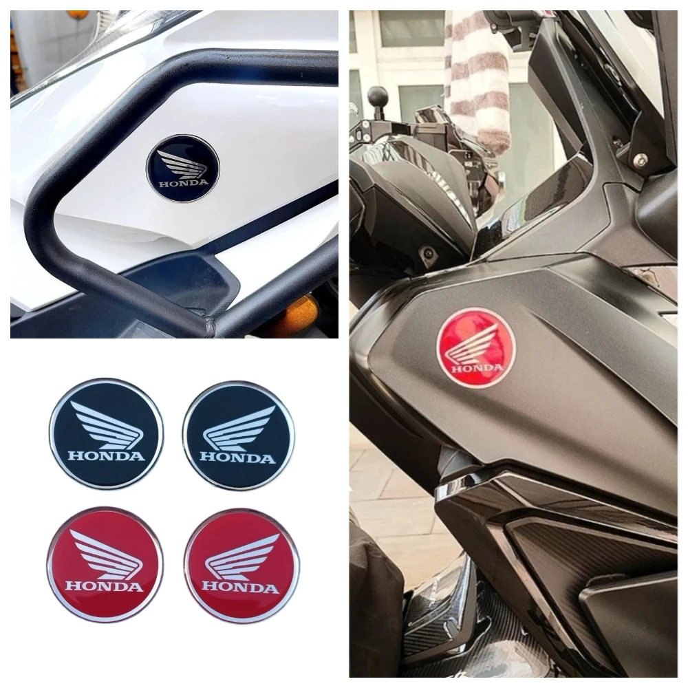 Honda Sticker Motorcycle Logo Circular 3D Rubber Wing Sticker Cb400cb500cb750Pcx125Cb650rcb1000rNss350 Motorcycle Accessories