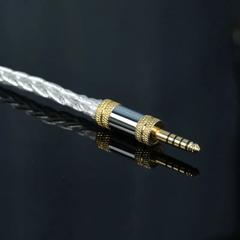 Xinhs S06 8-Strand Zeer Zuivere Verzilverde Palladium Oortelefoon Upgrade Kabel