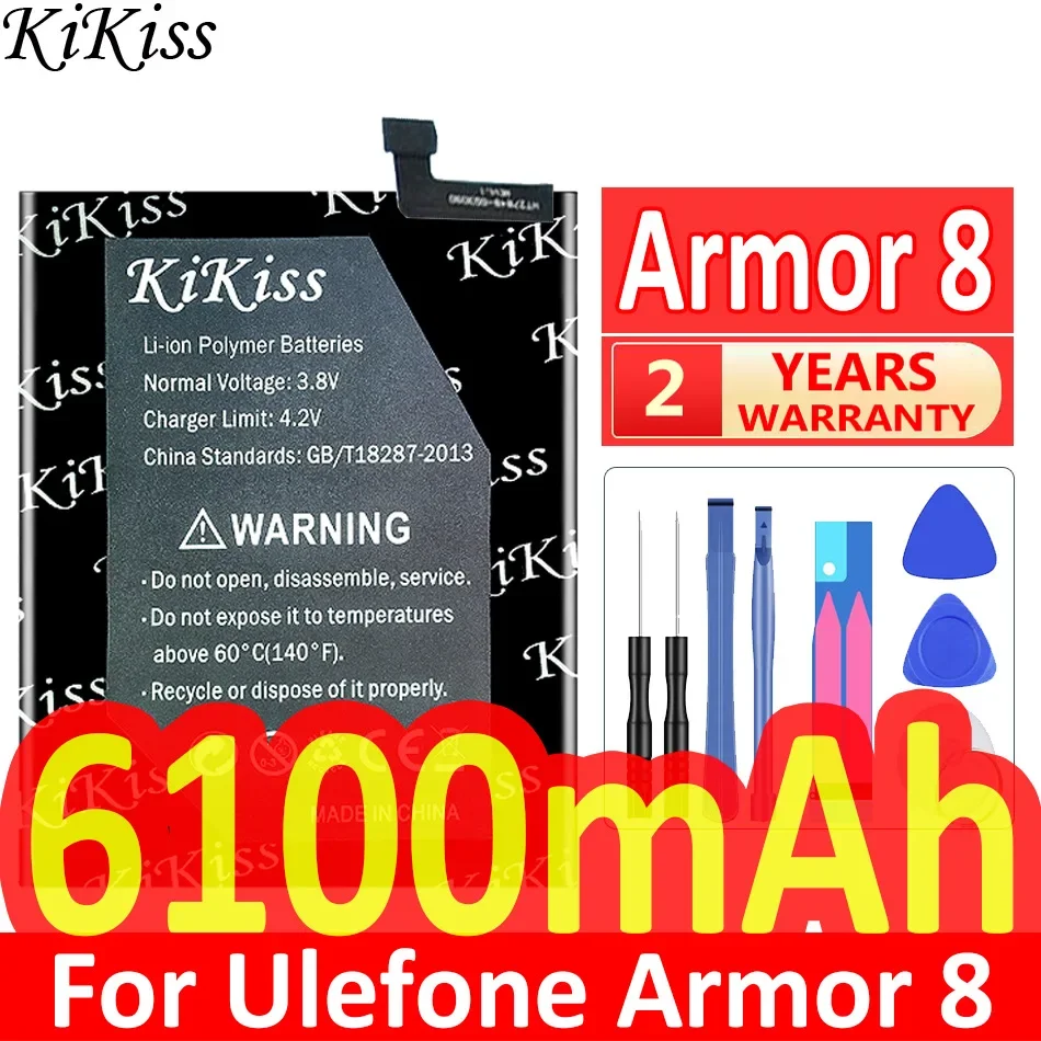 KiKiss Battery For Ulefone Armor 11 11T 10 9 9E 8 7 6 5 5S 3 2 5.0 inch Armor11 Armor11T Armor10 Armor9 Armor8 Armor6 Armor5