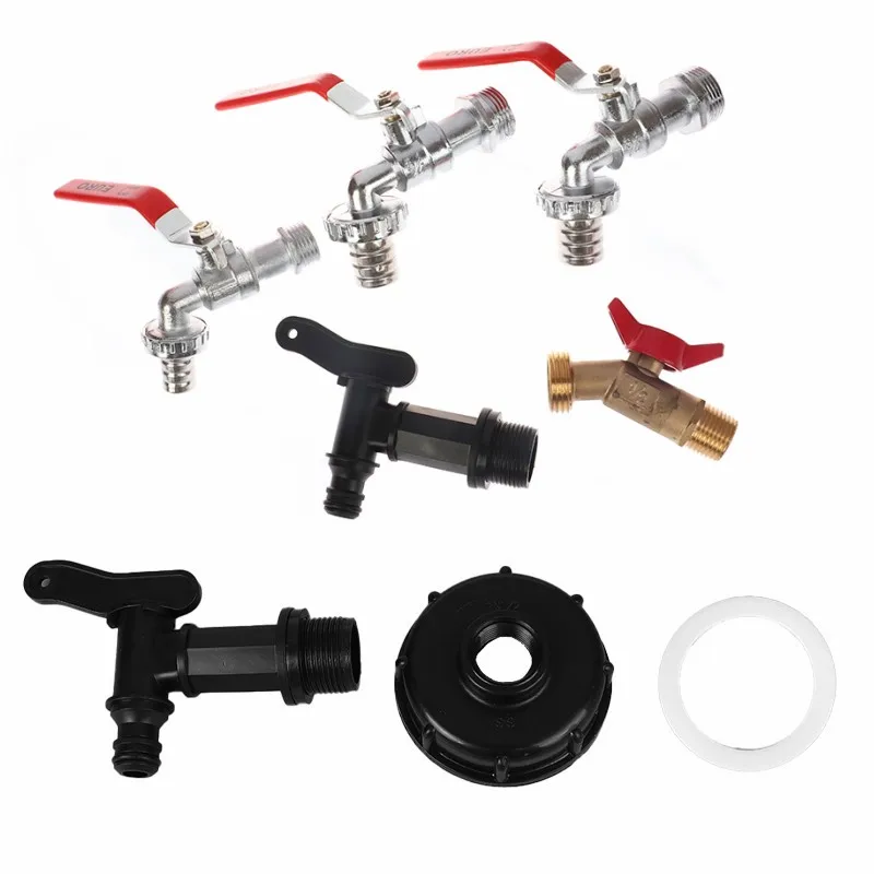 Linha grossa Tanque Tap Adapter, Tanque Tap Adapter, Jardim Quick Connect Faucet, Tanque de liga Tap, 1000 Litros Ibc Acessório, Válvula Fitting