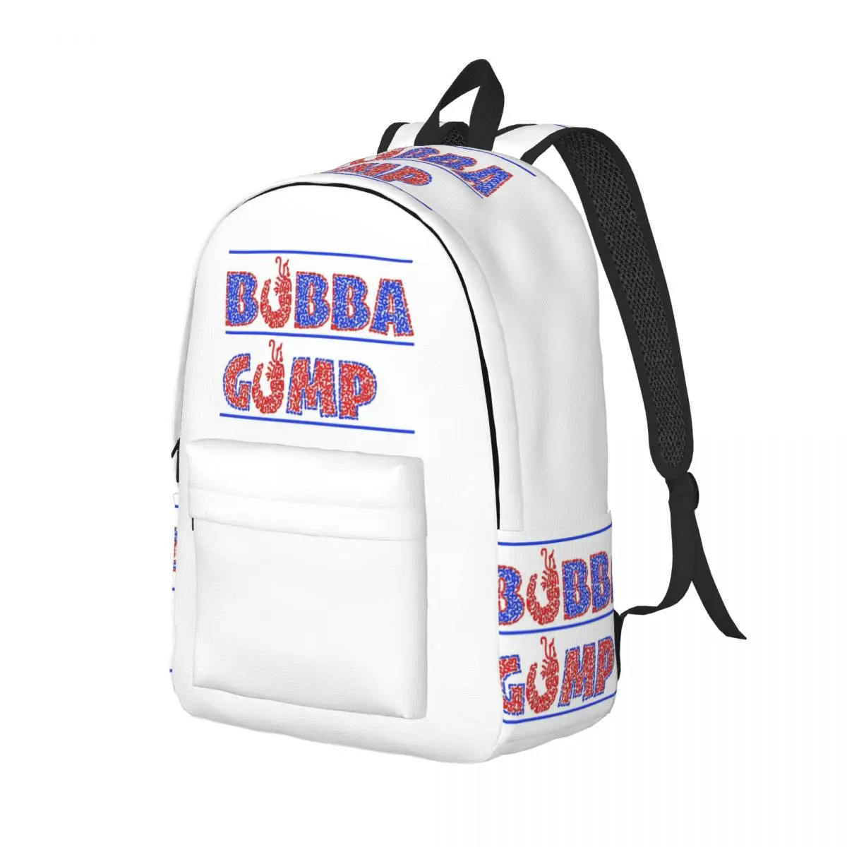 

Bubba Gump Shrimp Forrest Movie Backpack Daypack Large Capacity Children BookBag School Bag Shoulder Bags for Men Women