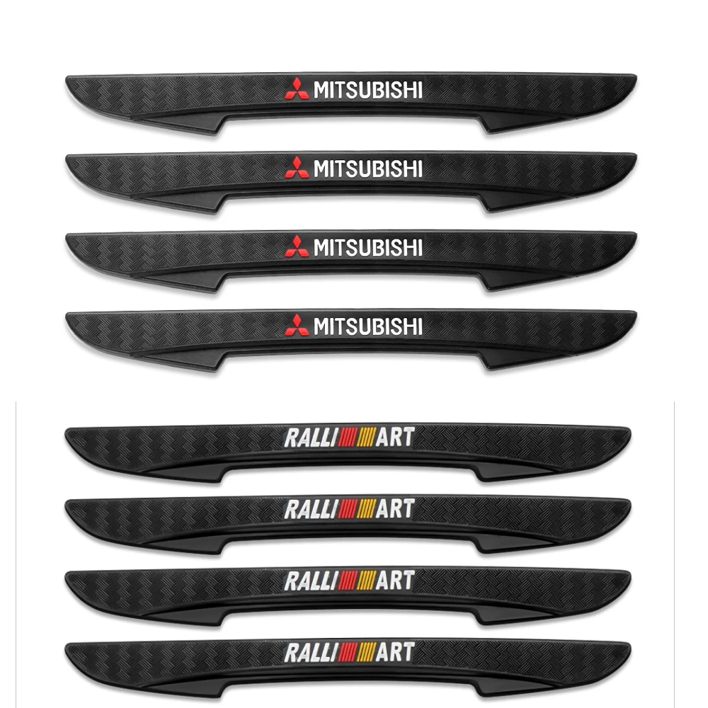 

4Pcs Car Door Edge Anti-Scratch Protector Stickers Anti-collosion Strip Accessories For Mitsubishi 9 Ralliart X EX ASX L200 Colt