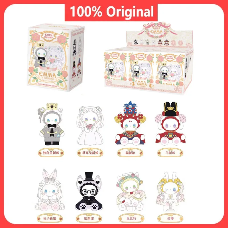 

Genuine Emma Blind Box Figure Anime Mystery Box Tide Toy Kawaii Emma Secret Forest Wedding Serie Blind Box Toy Kid Birthday Gift