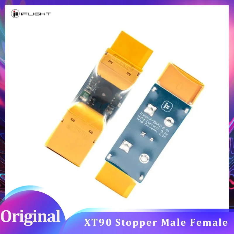 

iFlight XT90 Smart Smoke Stopper (мужской/женский) с LED-индикатором и зуммером 2-6S для сборки RC FPV дронов, тестирования полетов и DIY-проектов