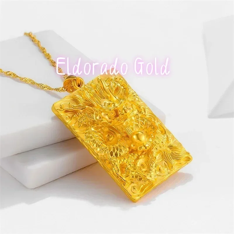 Eldorado Gold   Eldorado 2025 2025AU750 18K En Dragon Brand Pixiu Men And Women's Safety Talisman Pendant Necklace Multiple Swea