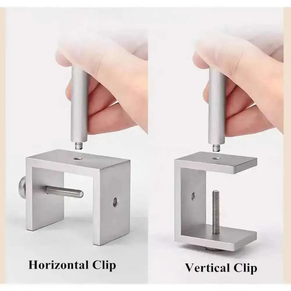 Edelstahl Rohr Regal Werbung KT Board Halter Clip Acryl Board Schild Halter Metall Clip – Detail 2