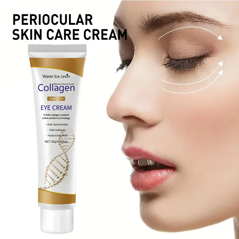 Collagen Smooth Eye Cream 10X Collagen Active Protein. Niacinamide Hyaluronic Acid Deeply Moisturize. Firms Plumps Under-Eyes.