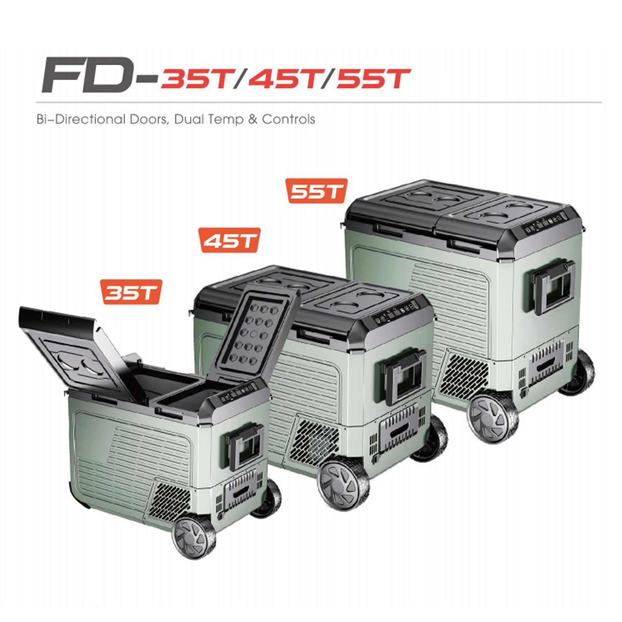 Factory Directly Sale Car Refrigerator 12v/24v/115v/220v Portable Car Fridge for Caravan Truck  Fridge Freezer Outdoor Camping