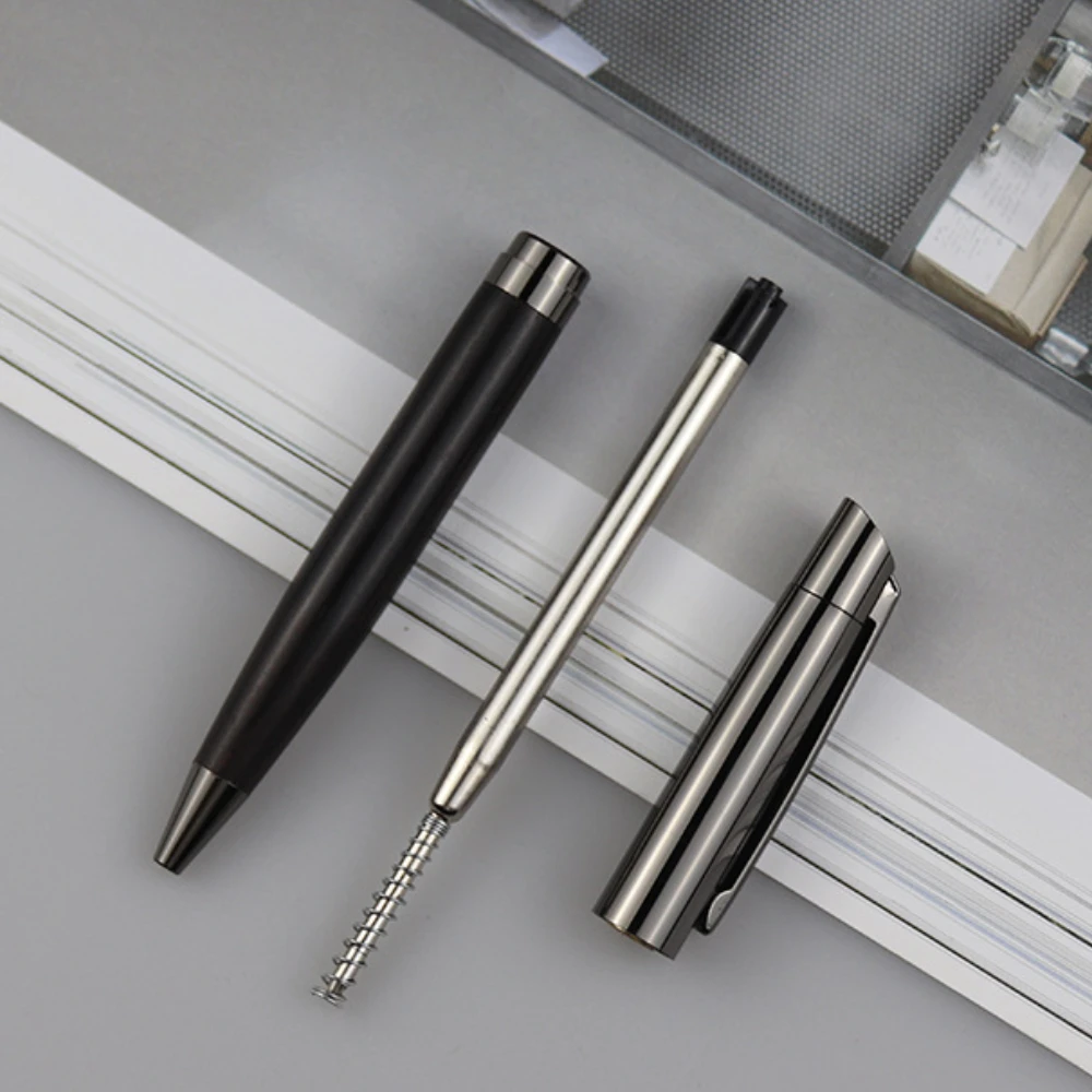 Wood Premium Metal Ballpoint Pen With Case Black Ink Office Business Writing Ballpoint Pen School Student Stationery Gifts image 5