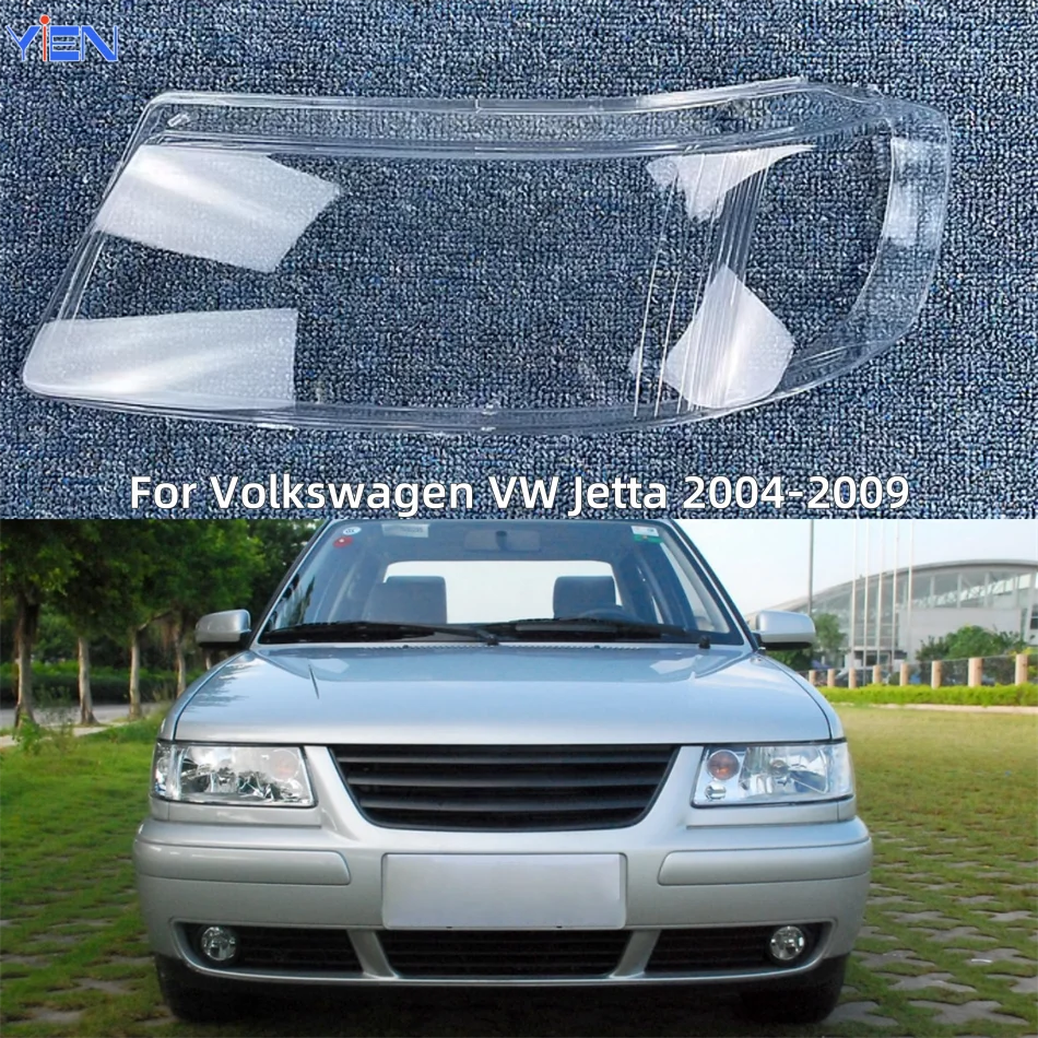 For Volkswagen VW Jetta 2004 2005 2006 2007 2008 2009 Articles Cars Polycarbonate High Gloss Fully Transparent Front Lamp Glass