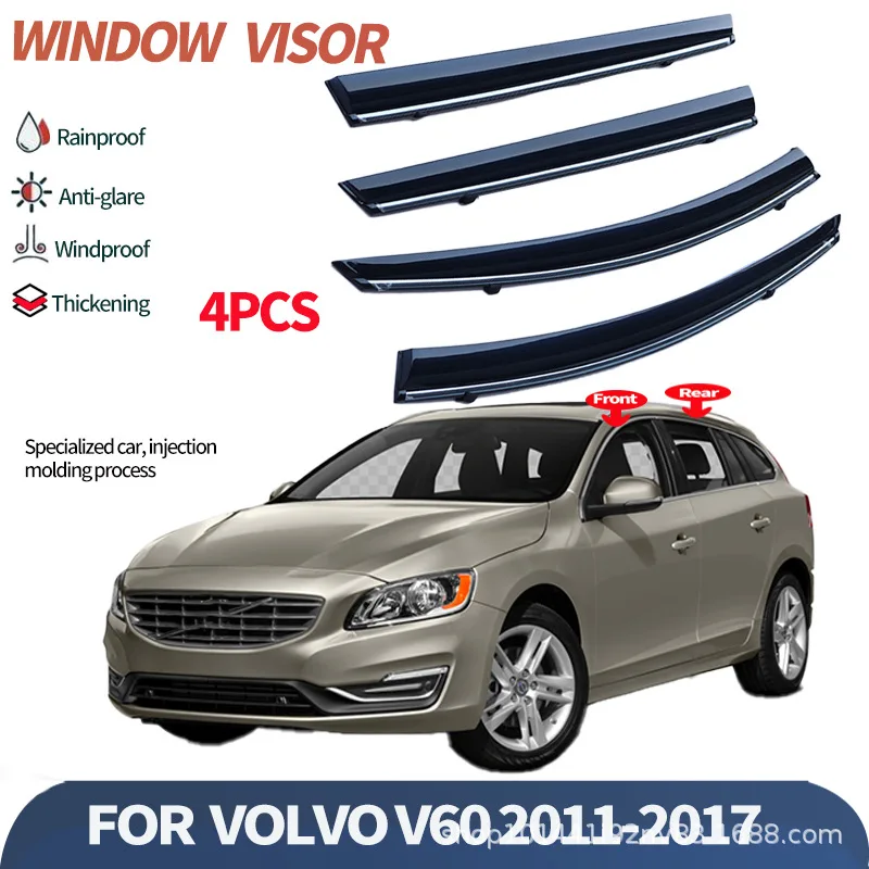 

Suitable for Volvo V60 weather shield VOLVO V60 CROSS 2012-2017Window visor