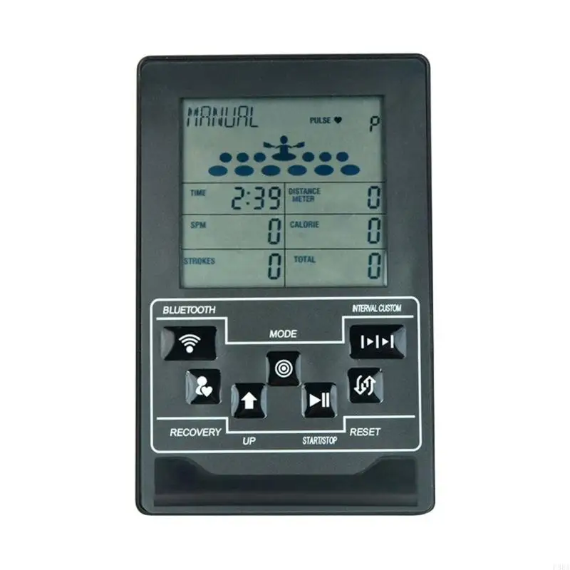 

P88A Multifunctional Home Fitness Monitor Perfect for Rowing Machines Automatic Speed Distance Time Calorie Data Display