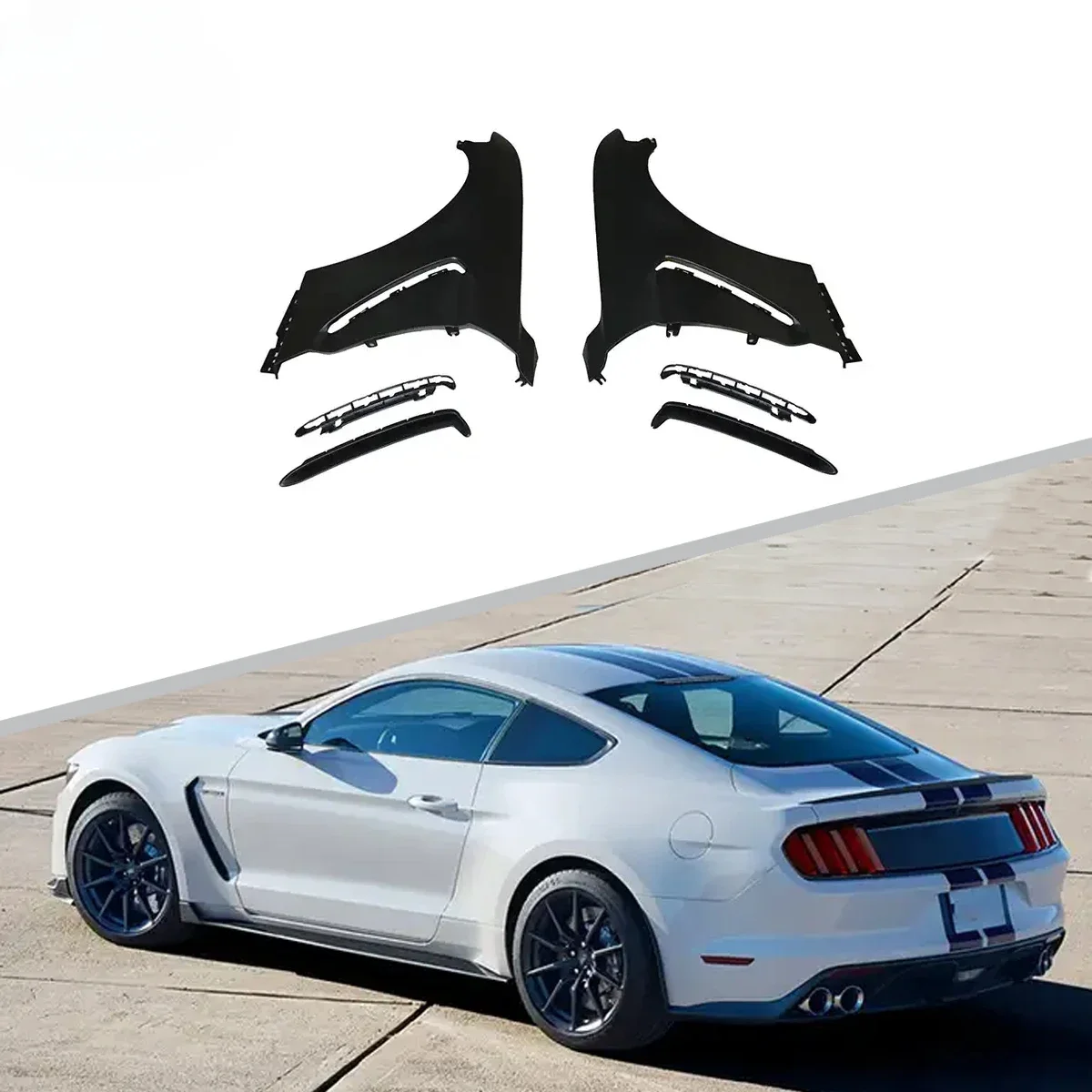 

GT350 Style Sheet Metal Stamping Steel Fender For Mustang 2015-2017