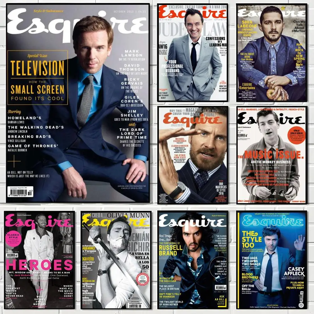 Art Magazine Characters Trendy Men's Poster Aesthetic Wall Art Canvas Poster Room Decoration Items Bedroom Decor