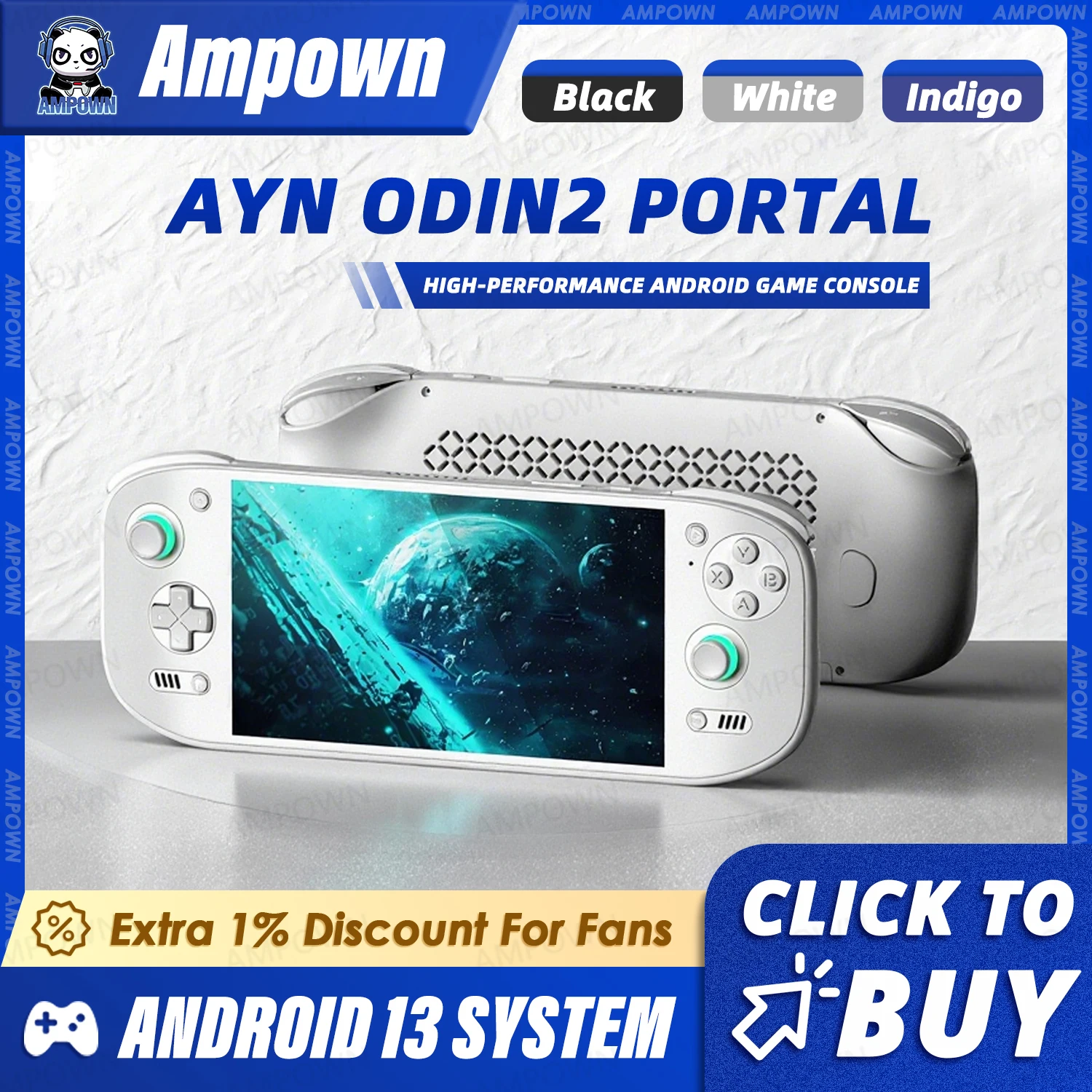 

Портальная игровая консоль AYN Odin2, 7-дюймовый OLED-экран, 120 Гц, видеовыход 4K, аккумулятор 8000 мАч, воздушное охлаждение, Qualcomm 8 Gen 2 Android13