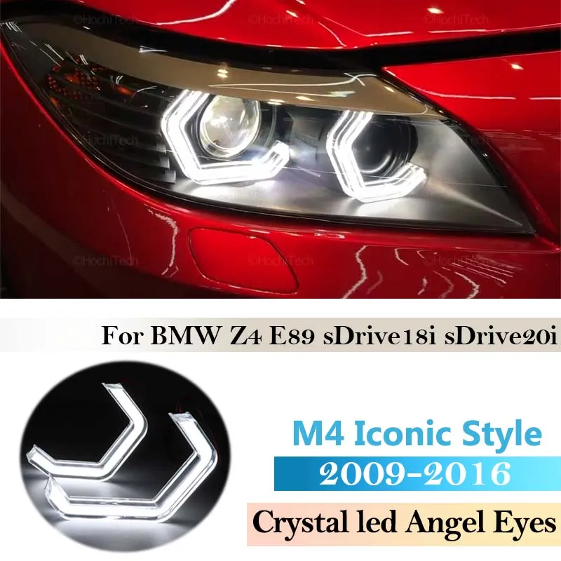 

White Daytime Light LED Crystal Angel Eye Kit for BMW Z4 E89 sDrive18i 20i 23i 28i 30i 35i 35is 2009 ~ 2016 M4 Iconic Style 2015