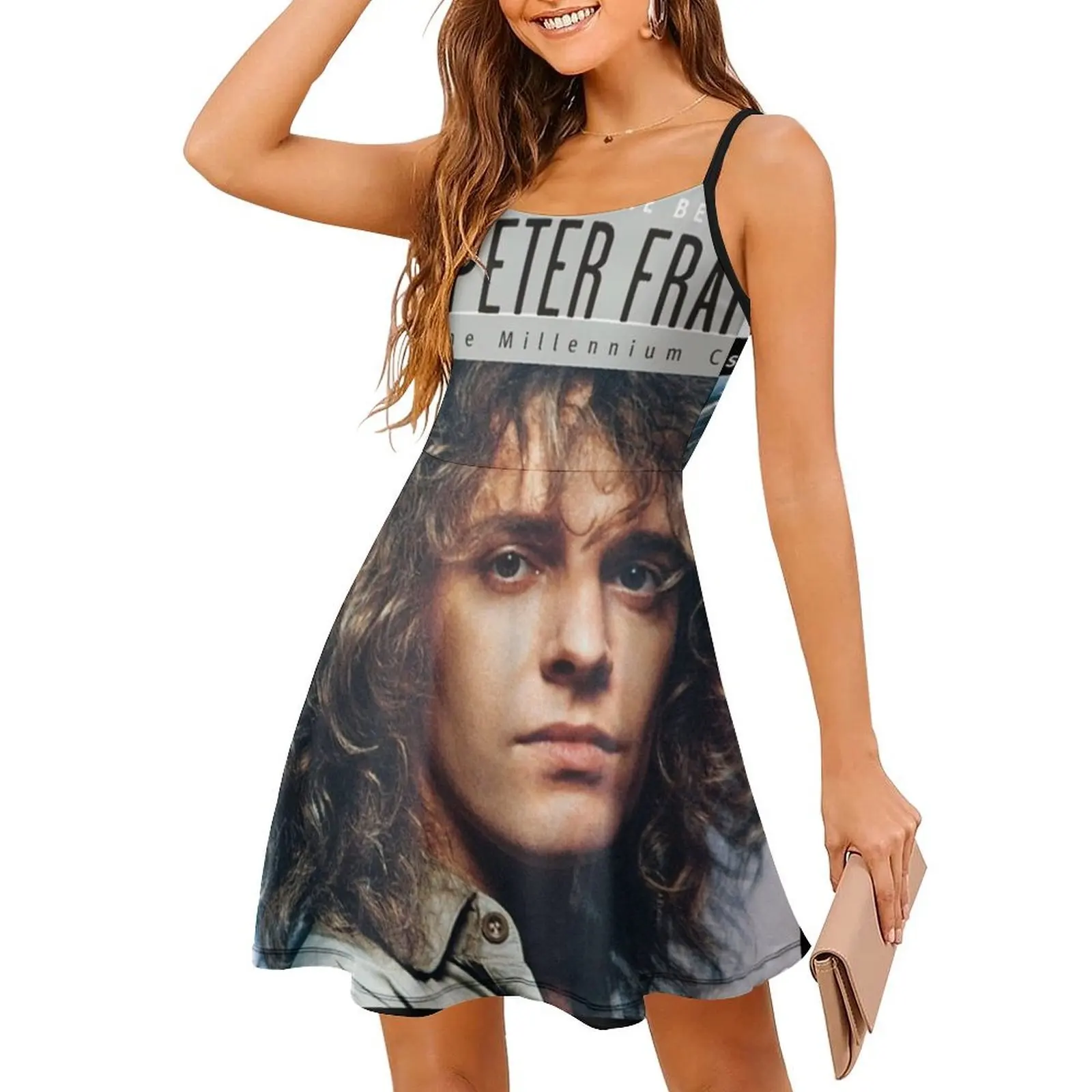 فستان Peter Frampton 20th Century Masters The Millennium Preppy Style فستان قصير للنساء على شكل حرف a فضفاض مناسب فستان يوم غير رسمي بيتر #3